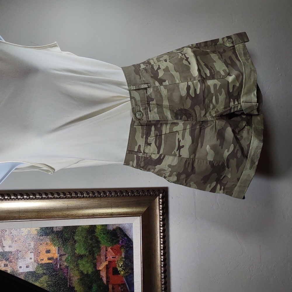 Social Standard by Sanctuary Camo Roll Tab Shorts